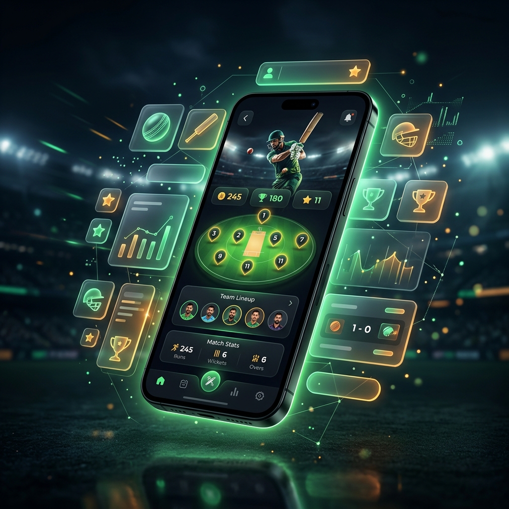 RCC Cricket Fantasy App Interface